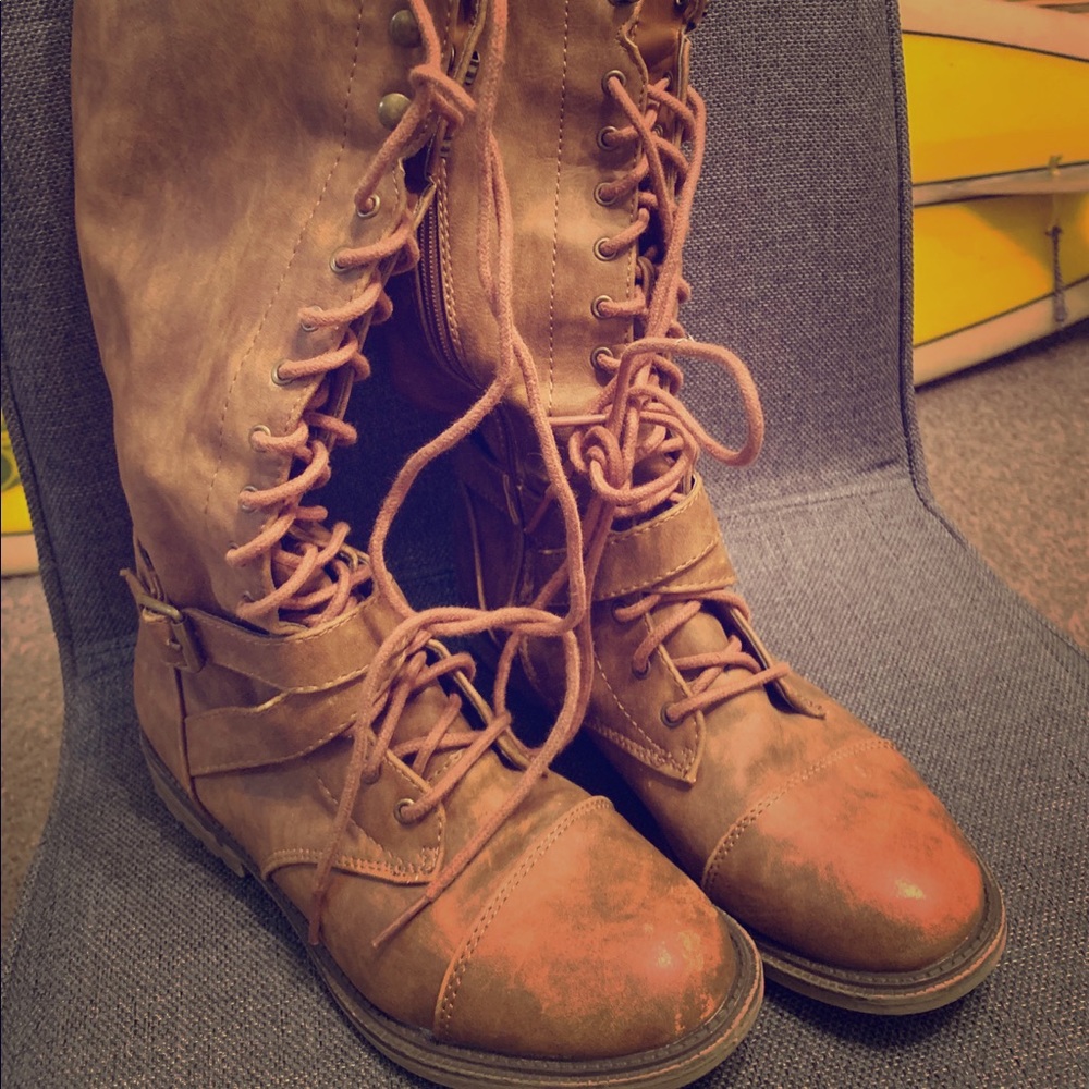 Lace up boots, Mossimo, women’s size 7.5